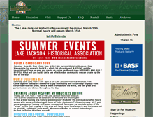 Tablet Screenshot of lakejacksonmuseum.org